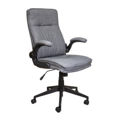 Кресло поворотное BORIS, ткань/серый
