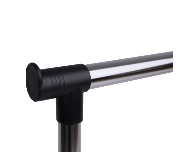 Стойка для одежды FLORA, с сеткой, (черная)