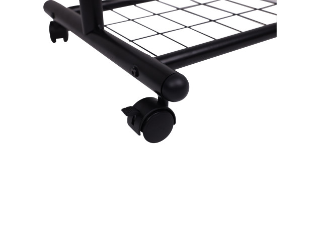 Стойка для одежды FLORA, с сеткой, (черная)