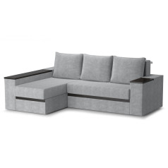 Диван угловой Браун" угол ЛВ "7" ткань Nevada Ash"