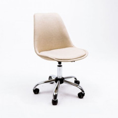 Кресло поворотное SHELL, ткань, (светло-бежевый)