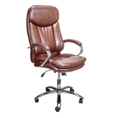 Кресло поворотное LEONARDO, ECO, коричневый бриллиант