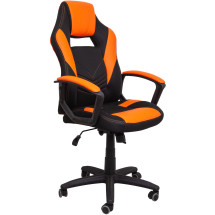 Кресло поворотное TIGER, черный/оранжевый