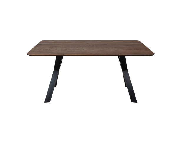 Стол КАТМАЙ, 160*85*75, дуб мореный/черный (ПР-2 DSW (02) ХН-80/20)