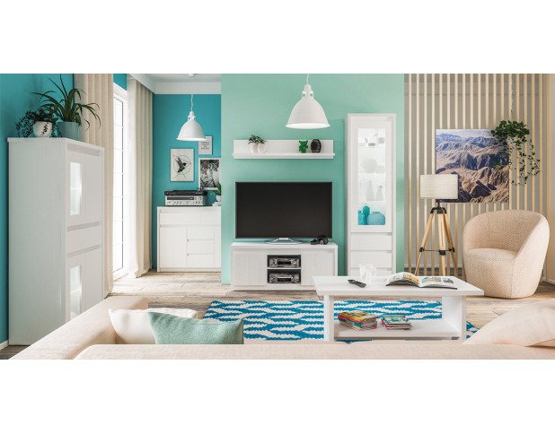 Шкаф с витриной Палермо светлый МН-033-05