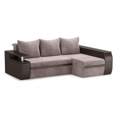 Диван угловой Атика New"  угол ПР "Г" ткань Cortex Latte"