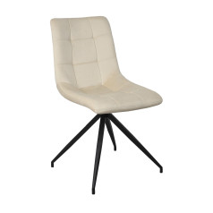Стул DIAMOND, кремовый велюр 8166-5/черный