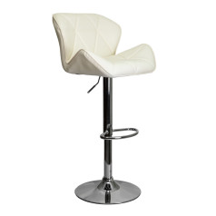 Стул барный BERLIN, (кремовый/хром)
