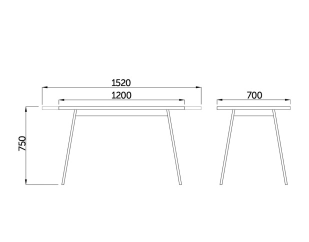 Стол ЛИОН раздвижной со стеклом, 120(152)*70, Белый/Белый