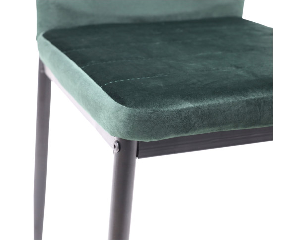 Стул ROMEO VELOUR, темно-зеленый велюр G062-19/черный
