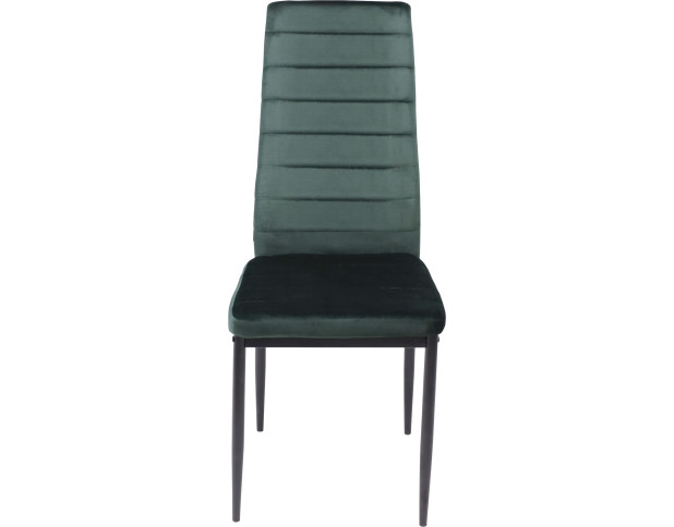Стул ROMEO VELOUR, темно-зеленый велюр G062-19/черный
