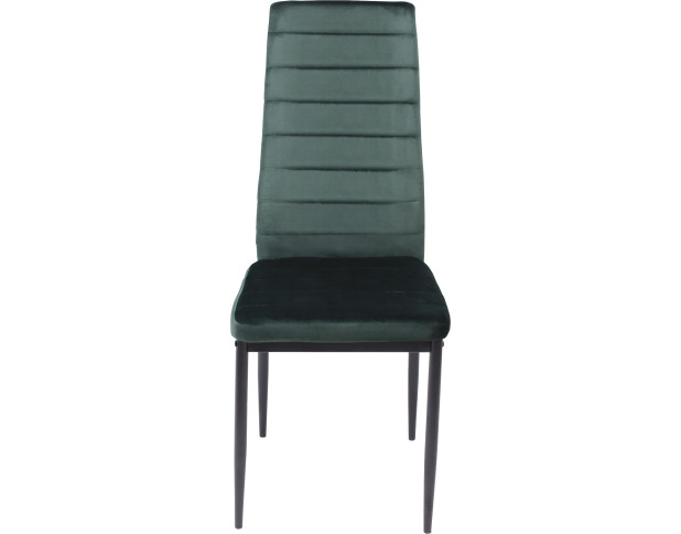 Стул ROMEO VELOUR, темно-зеленый велюр G062-19/черный