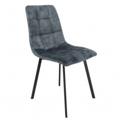 Стул VERMONT VINTAGE, винтажный синий велюр UF912-5/черный