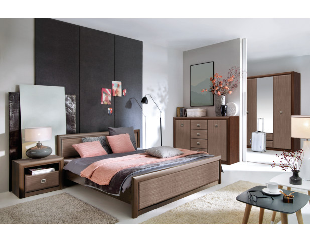 Кровать (каркас без основания) КОЕН МДФ LOZ/140