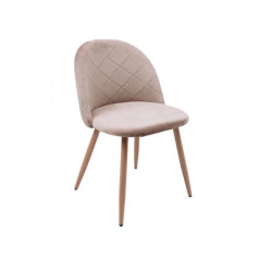 Стул HONNOR, бежевый велюр HLR-08/дуб