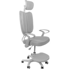 Кресло поворотное TWINS, ткань, (cерый)