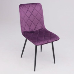 Стул FIONA, ежевичный велюр G062-29/черный