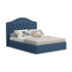 Мягкая кровать Элизабет 160 Lecco ocean с пуговицами (подъемник)