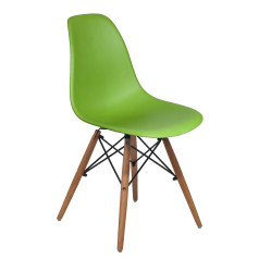 Стул KORD PP, зеленый/дерево