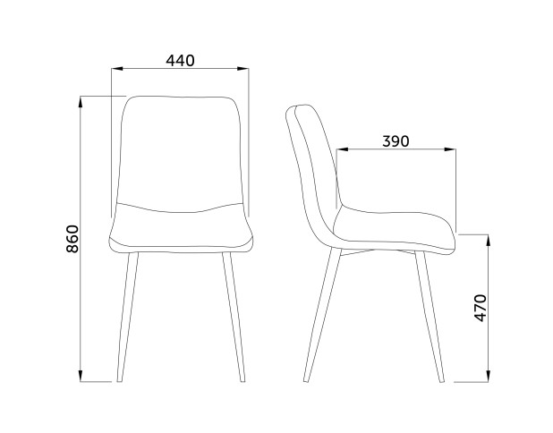Стул SOLAR, бутылочный велюр/черный
