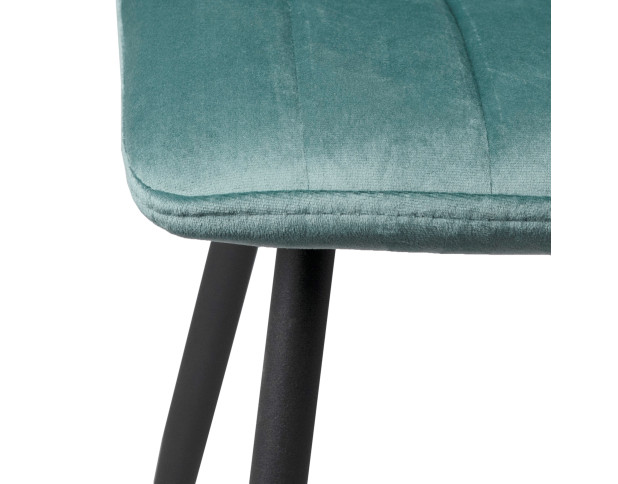 Стул SOLAR, бутылочный велюр/черный