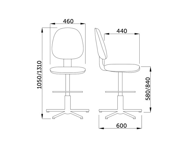 Стул поворотный REGAL GTS RING BASE STOPKI C-11Q