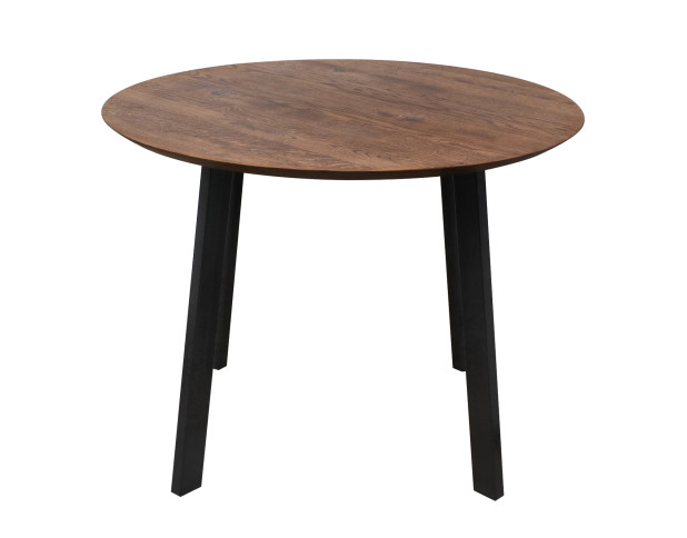 Стол ЭЛЬБРУС, d100*74, дуб мореный/черный (ПР-4 DSW (Т27) (02) КС-60)