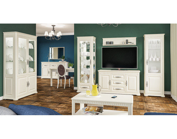 Шкаф в гостинную  Марсель крем МН-126-191