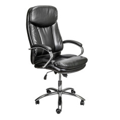 Кресло поворотное LEONARDO, ECO, черный бриллиант