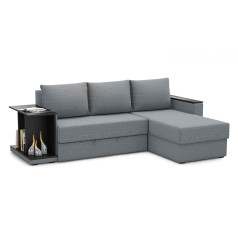 Диван угловой Турин ткань Savana plus mouse