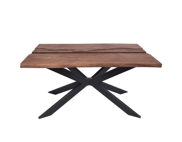 Стол БАЗАЛЬТ, 140*80*75, дуб мореный/черный (ПрС Ст Дуб (03) СЕ-80)