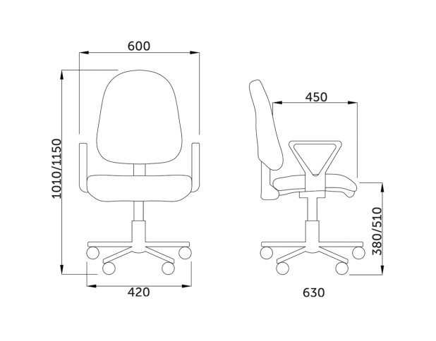 Стул поворотный PRESTIGE GTP (FI 600) NEW C-29Q