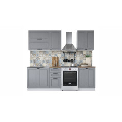 Кухонный гарнитур Равенна Роял 1,8м (60/40) Грей