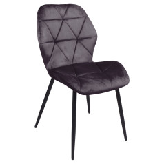 Стул CONGO NEW, винтажный серый велюр UF912-6/черный