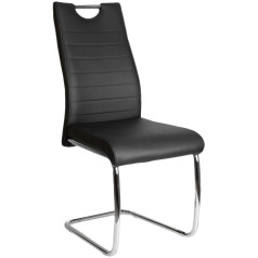 Стул AVA, черный APU-004/хром