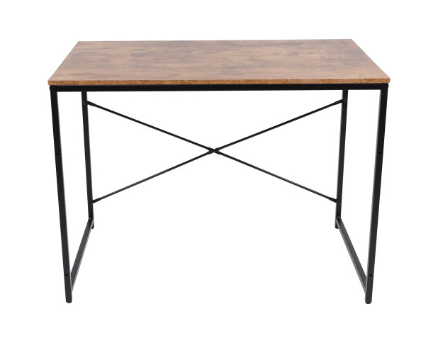 Стол письменный OPAL, темный орех/черный металл, 1000*600*750