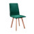 Стул HUGO 2, зелёный 23Х/бук натуральный