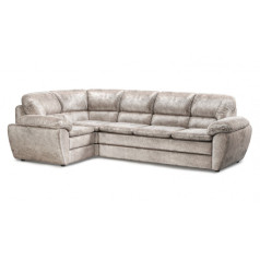 Диван угловой Бергамо левый угол Germes cocoa