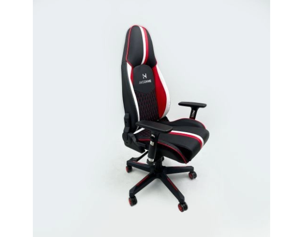 Кресло поворотное BOLID, ECO, черный/белый/красный