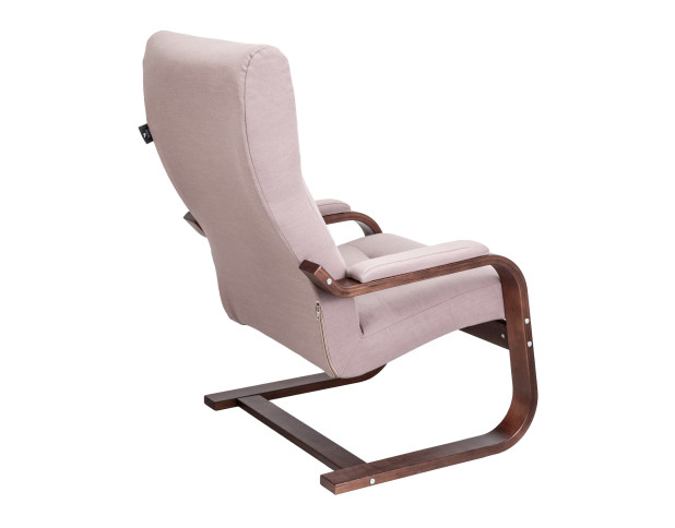 Кресло Leset Оскар, Орех текстура, ткань Melva 61 (какао)