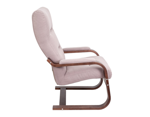 Кресло Leset Оскар, Орех текстура, ткань Melva 61 (какао)