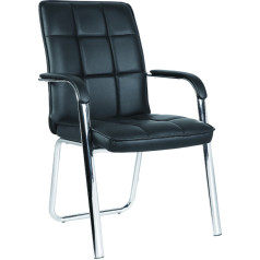 Стул PICASSO, CHROME, ECO, черный