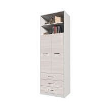 Шкаф комбинированный Innova-V01 Белый/Вудлайн