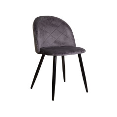 Стул HONNOR, серый велюр HLR-21/черный
