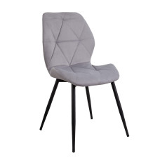 Стул CONGO, (св.-серый велюр HCJ-37/черный)