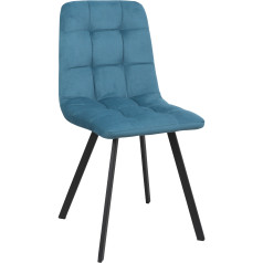 Стул ФИН Лазурный CAMARO 21/Черный, ткань