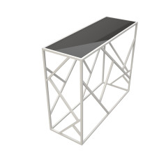 Стол-Консоль ГРАЦИЯ, 103*40*85, черный/белый