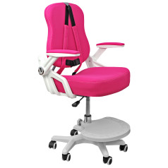 Кресло поворотное SWAN, ткань, (фуксия)