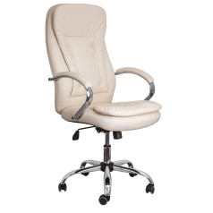 Кресло поворотное RICHARD, NEW, CROME (кремовый)