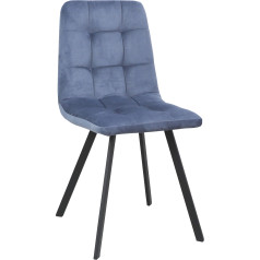 Стул ФИН Джинсовый CAMARO 23/Черный, ткань